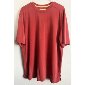 Tommy Bahama • Medium Brick Red Short Sleeve Crew Neck Top